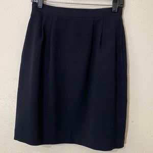 Vintage High Waist Black Skirt